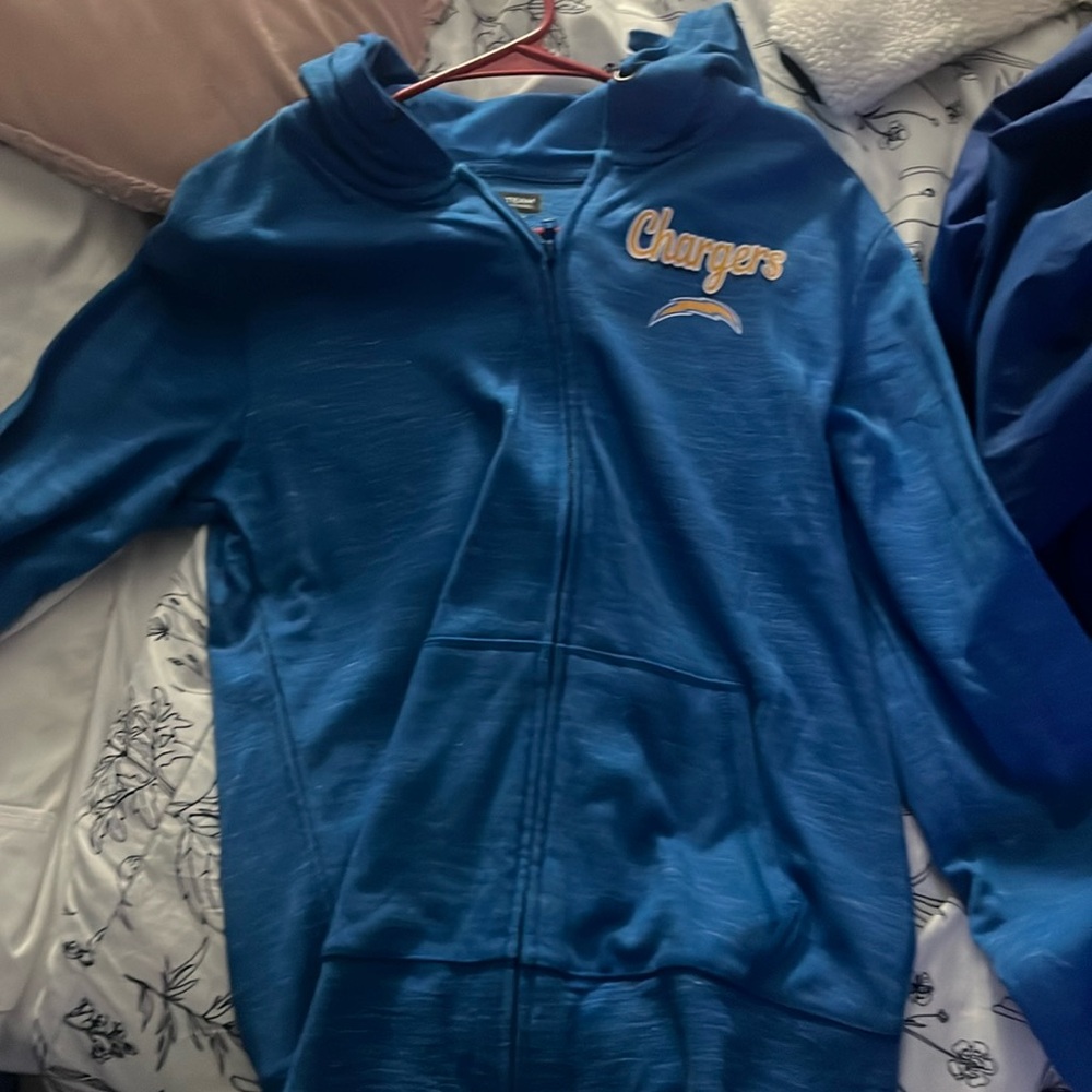 NFL Los Angeles Chargers Zipper Up Hoodie Size S